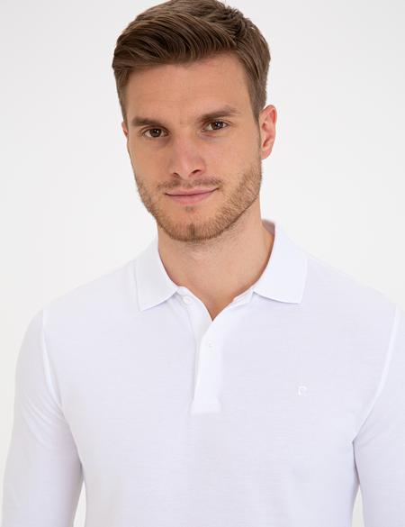 Beyaz Slim Fit Sweatshirt - 50226541041