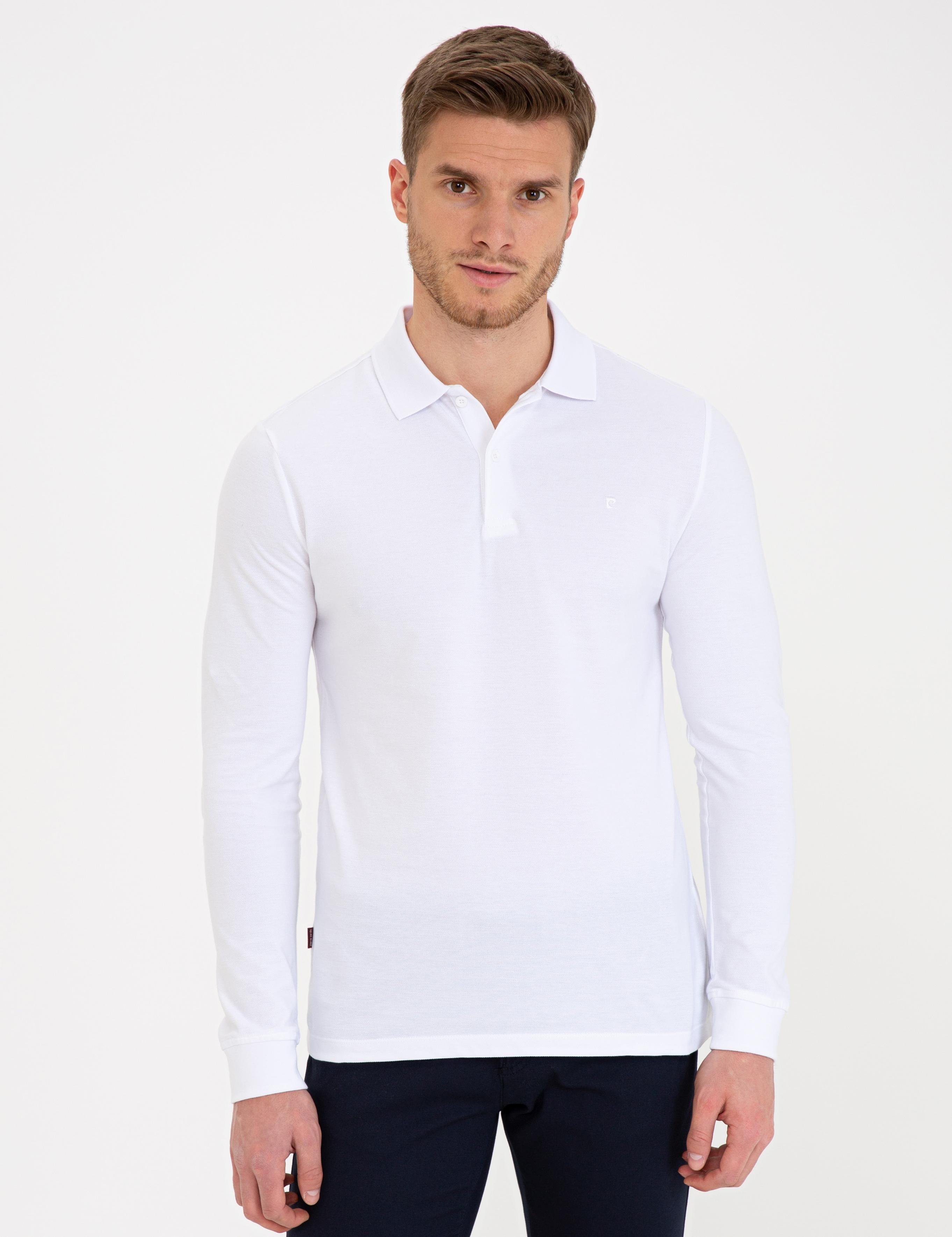 Beyaz Slim Fit Sweatshirt