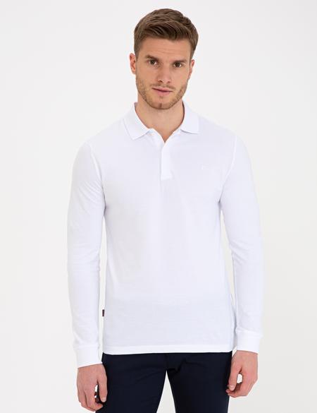 Beyaz Slim Fit Sweatshirt - 50226541041