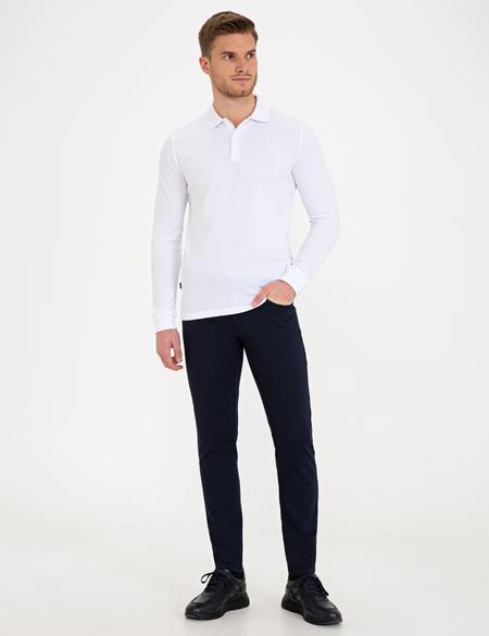 Beyaz Slim Fit Sweatshirt - 50226541041