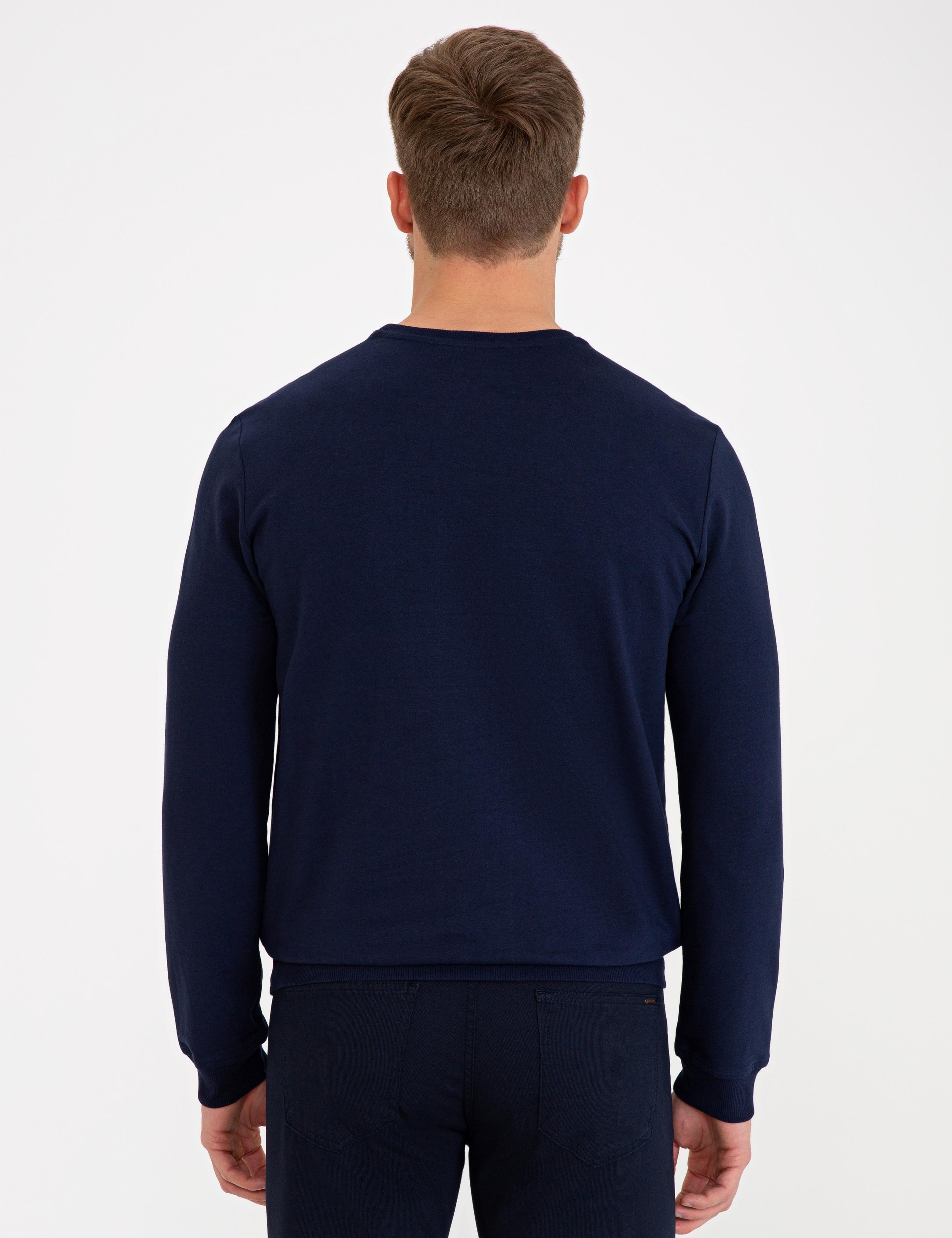 Lacivert Standart Fit Sweatshirt