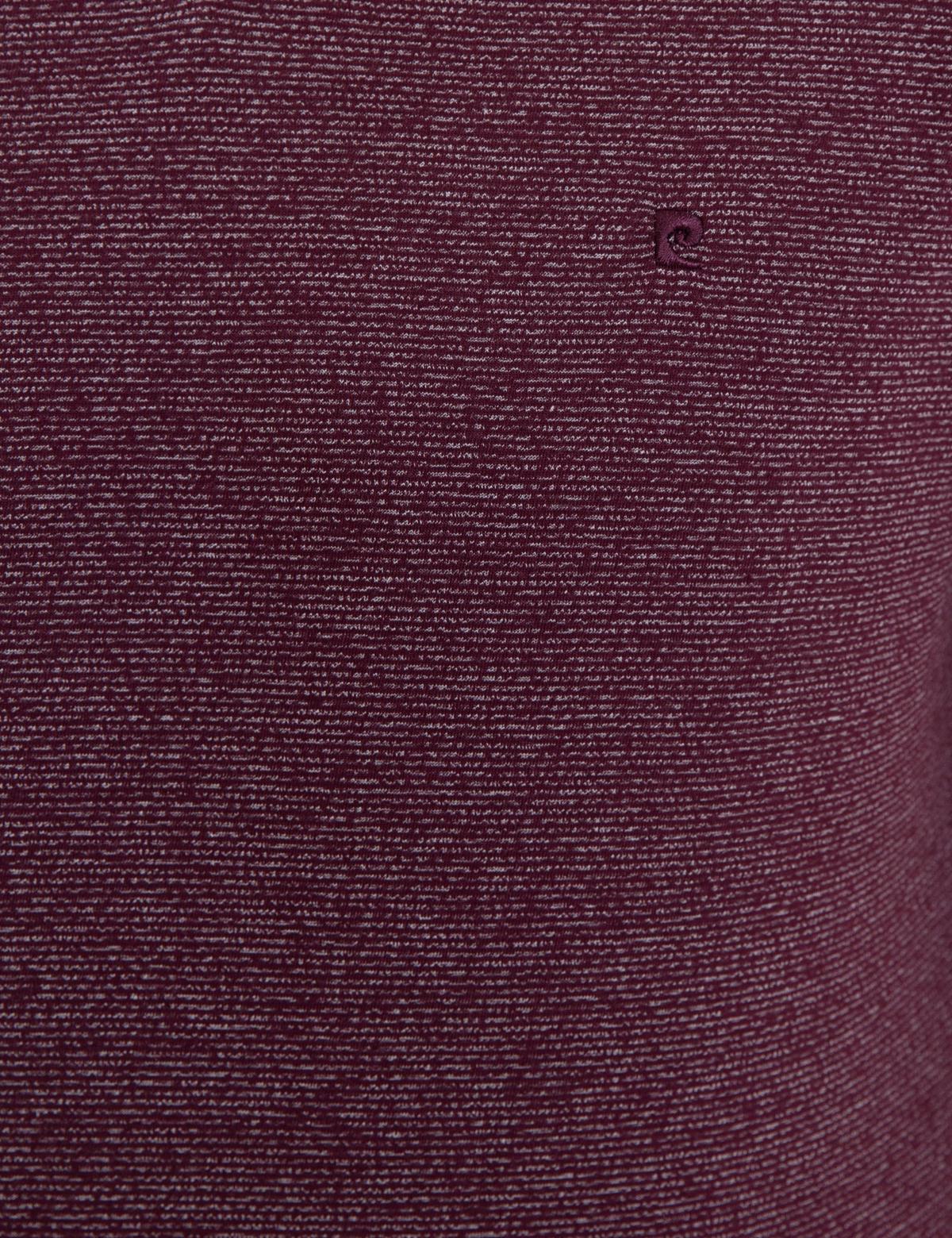 Bordo Slim Fit V Yaka T-Shirt - 50239847001
