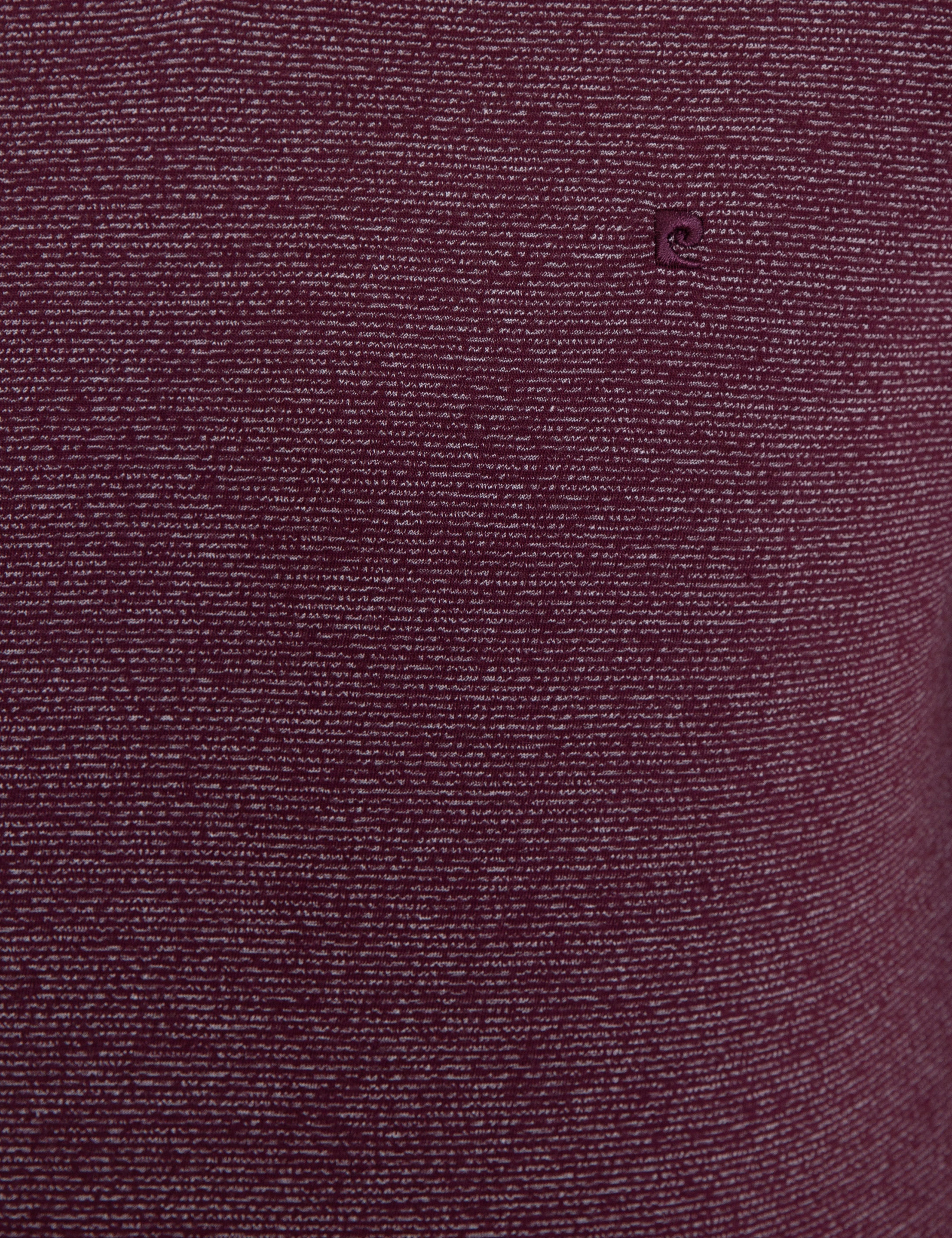Bordo Slim Fit V Yaka Tişört - Image 5