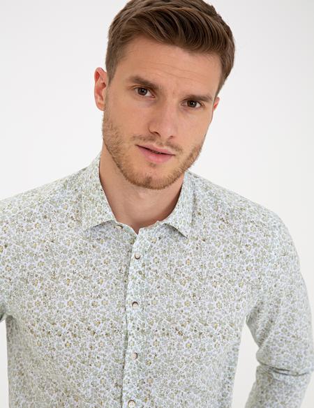 Yeşil Regular Fit Gömlek - 50233045025
