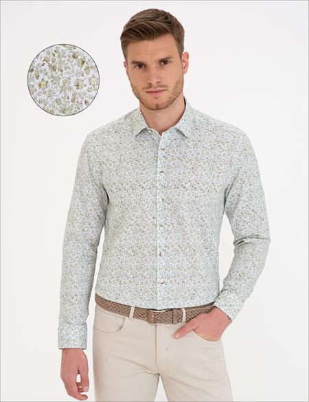 Yeşil Regular Fit Gömlek - 50233045025