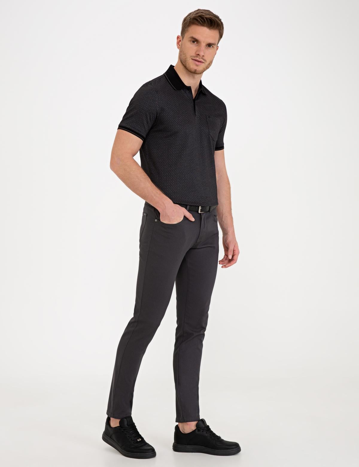 Antrasit Slim Fit Chino Pantolon - 50240024095