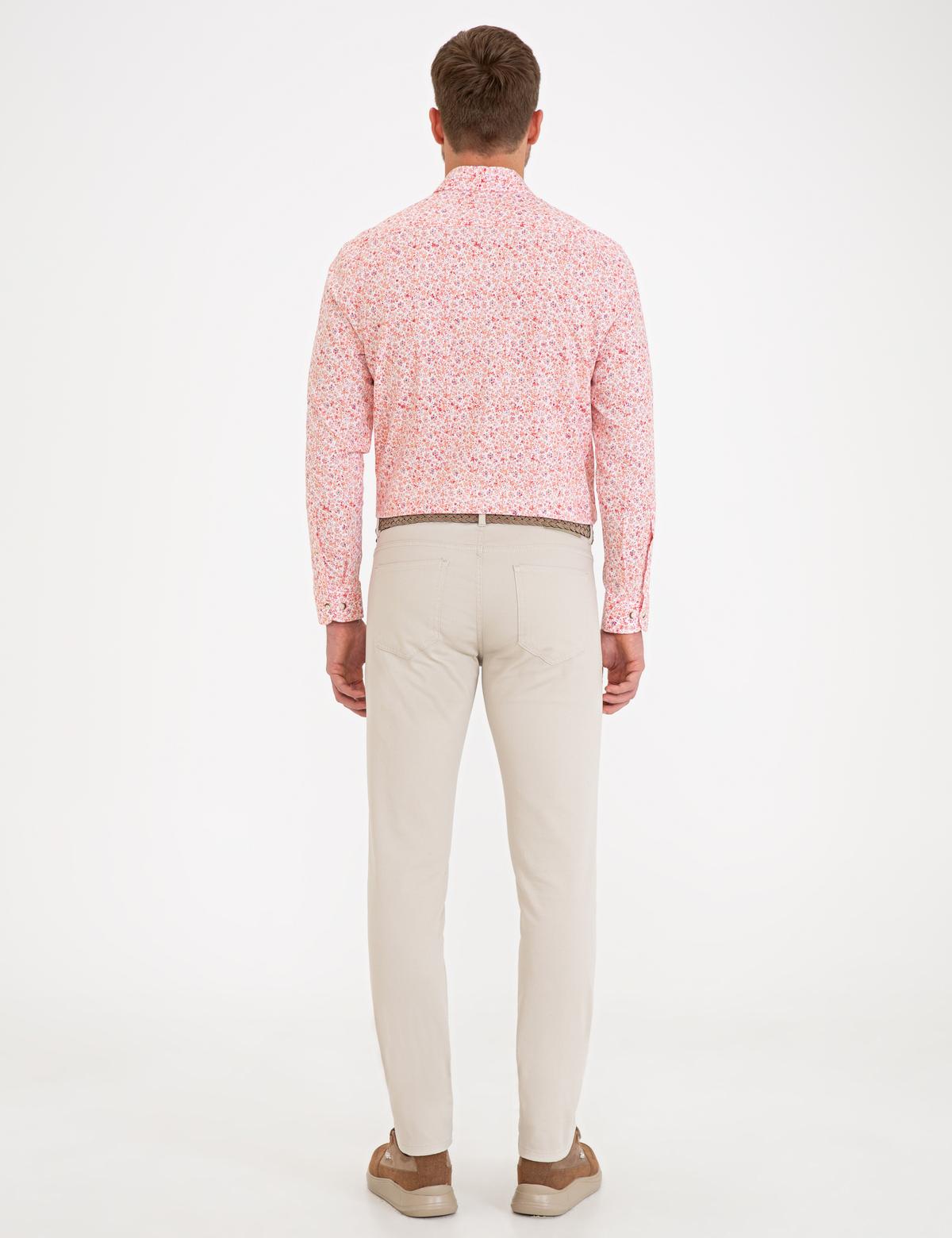 Bej Slim Fit Chino Pantolon - 50240024167