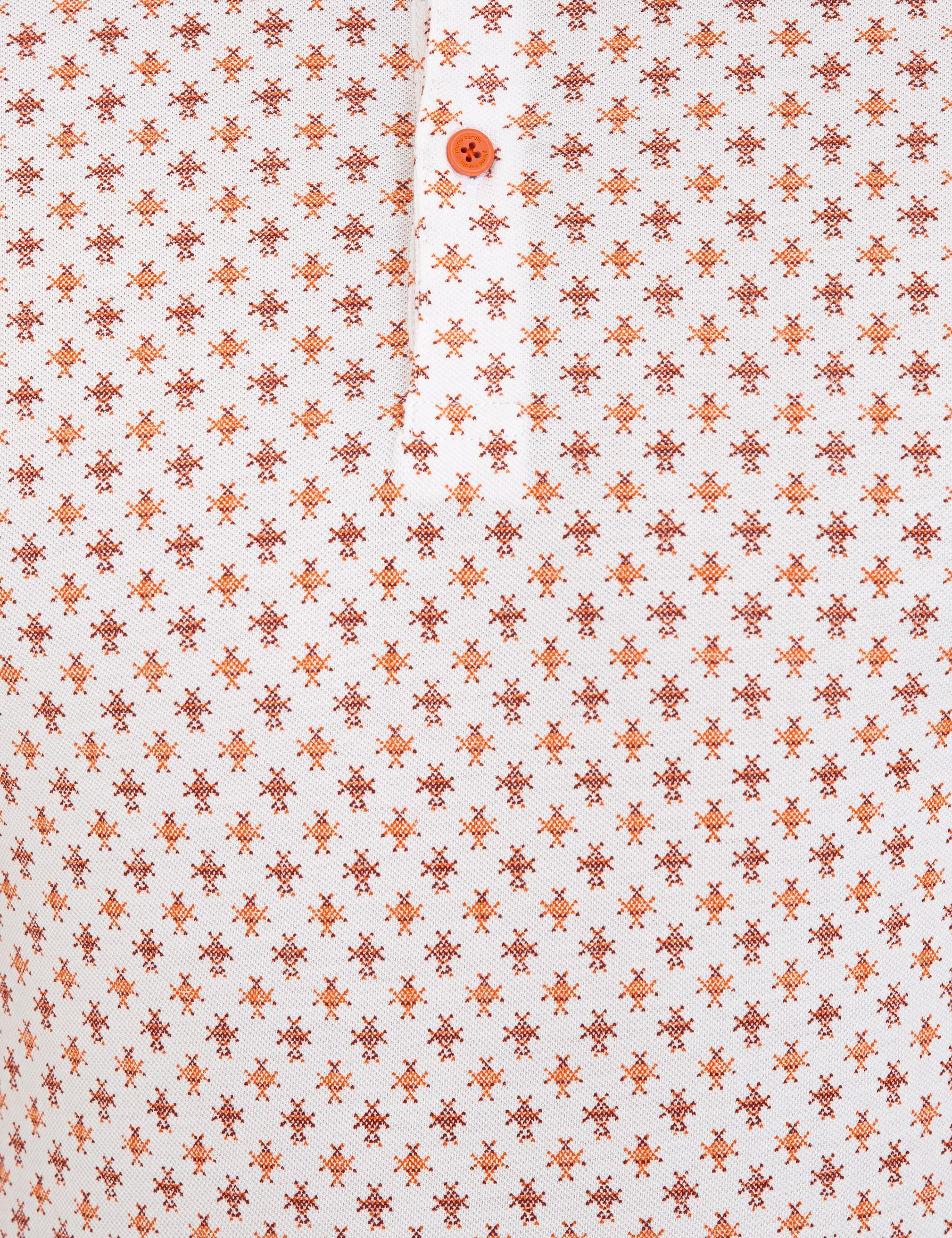 Beyaz Slim Fit Polo Yaka Tişört - Image 5