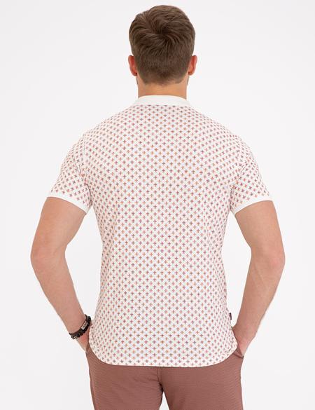 Beyaz Slim Fit Polo Yaka Tişört - 50226954007
