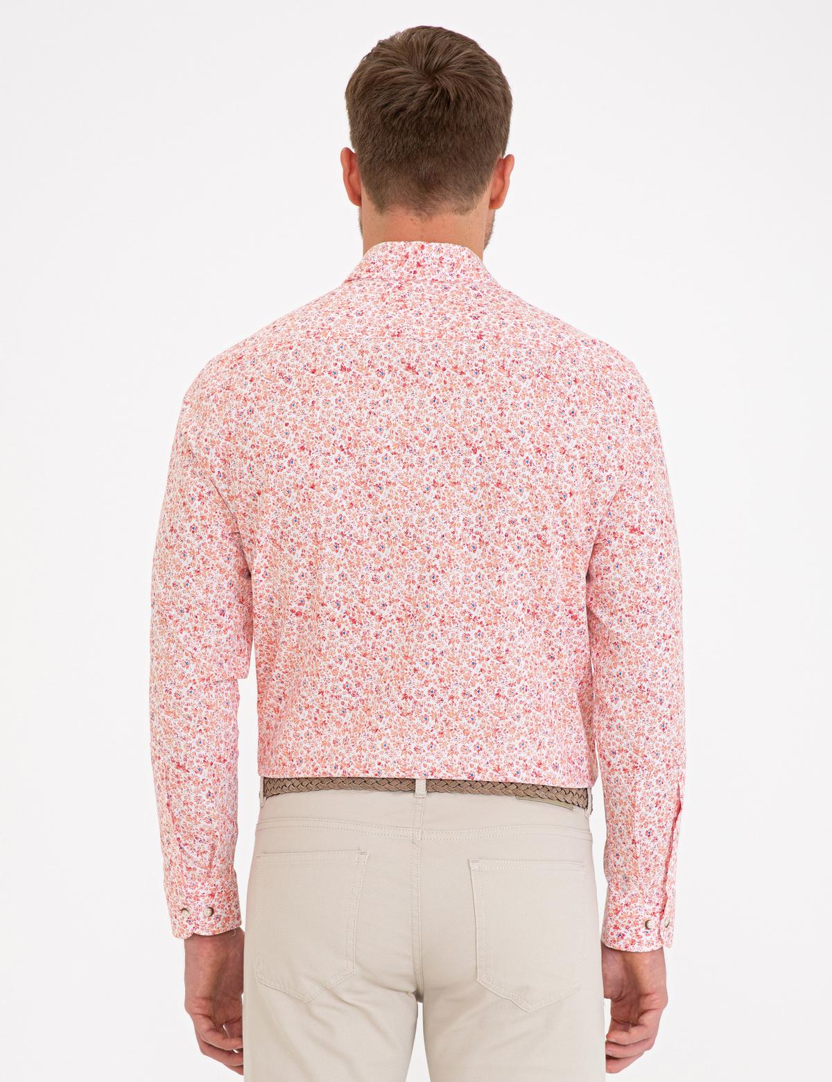 Turuncu Regular Fit Uzun Kollu Gömlek - 50233045042