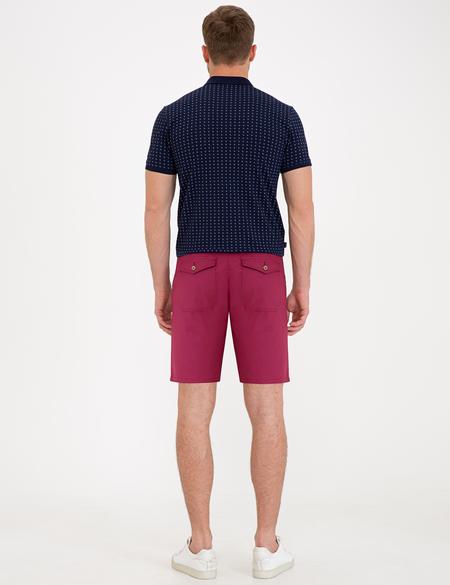 Mürdüm Standart Fit Bermuda Şort - 50233249041