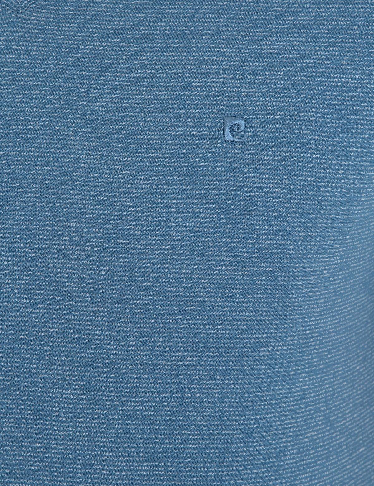 İndigo Mavi Slim Fit V Yaka T-Shirt - 50239847020