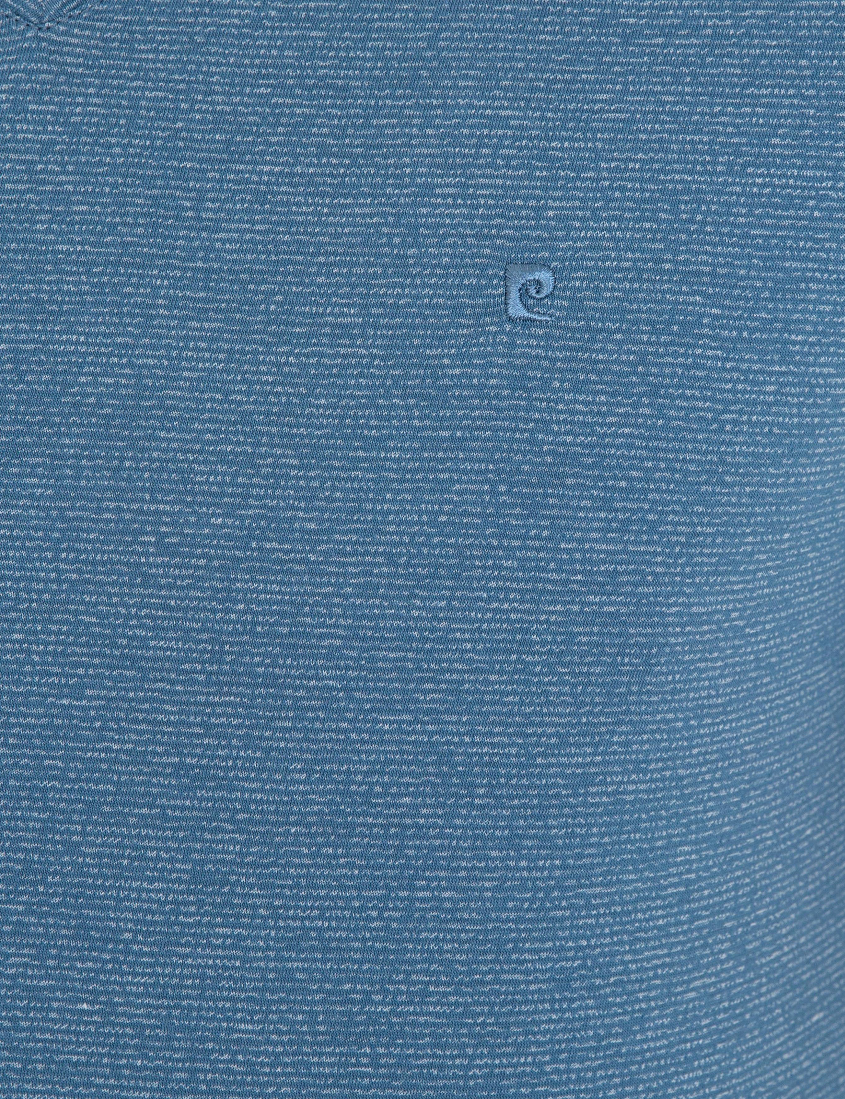 İndigo Mavi Slim Fit V Yaka T-Shirt