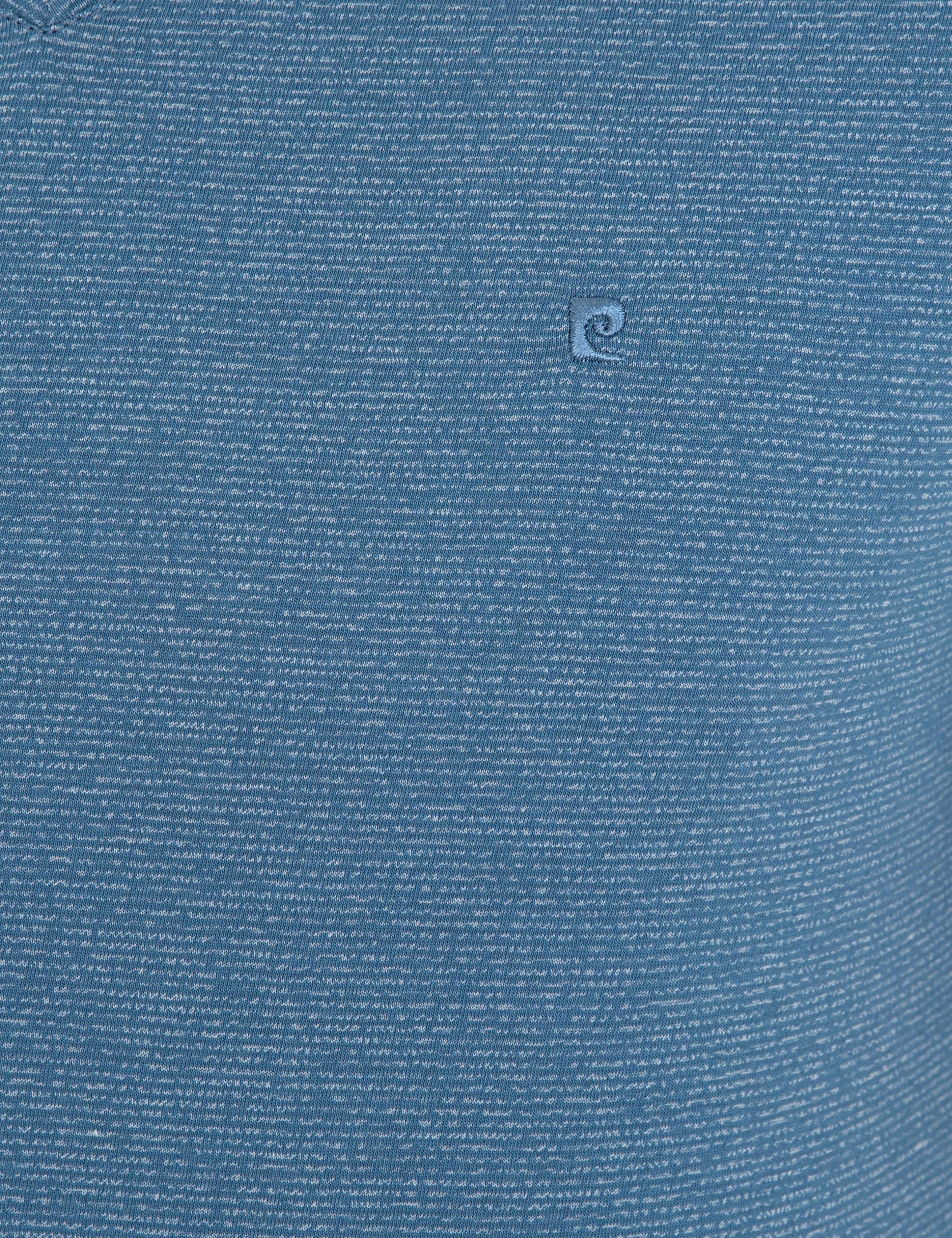 İndigo Mavi Slim Fit V Yaka T-Shirt - Image 5