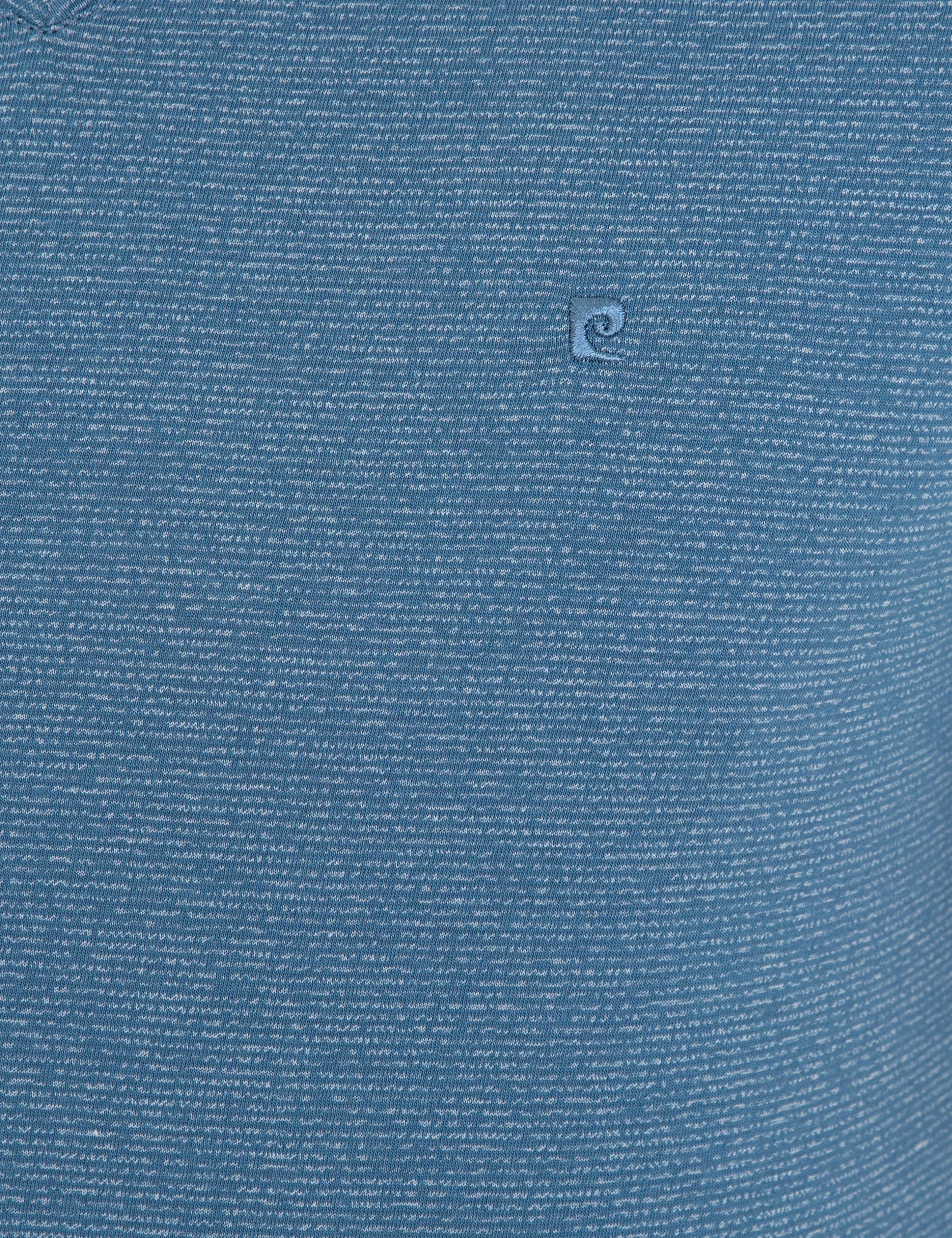 İndigo Mavi Slim Fit V Yaka T-Shirt