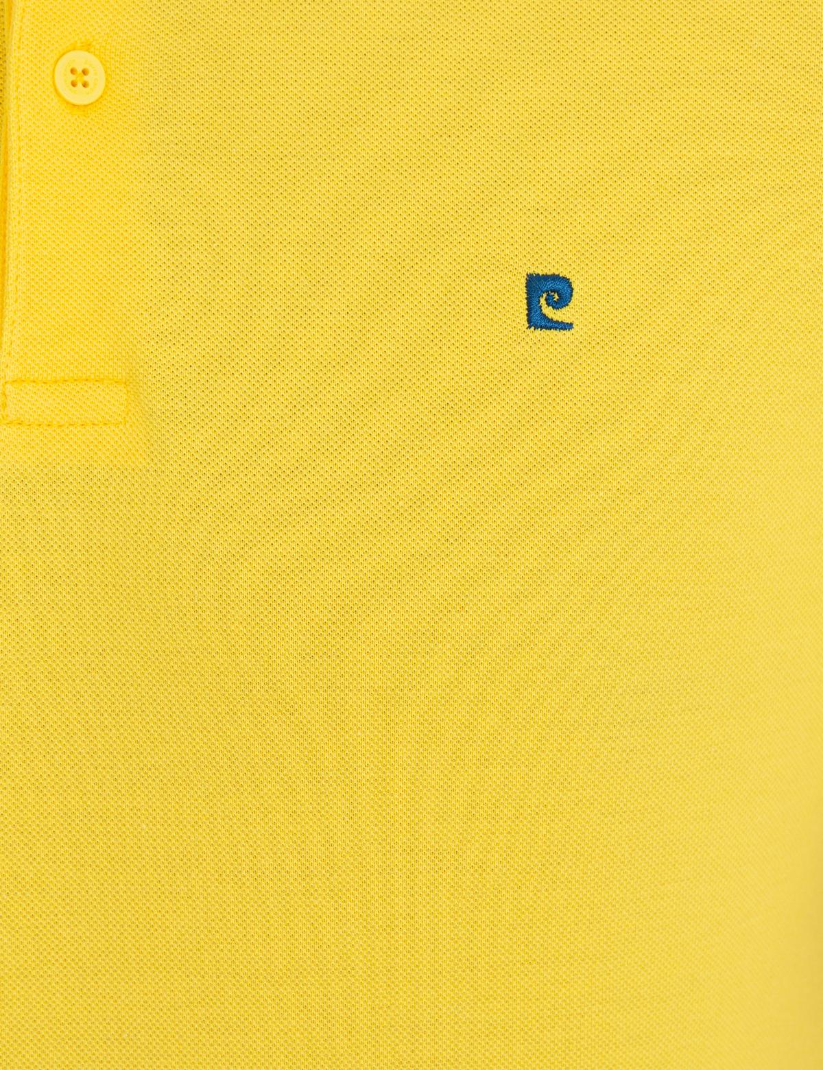 Sarı Slim Fit Polo Yaka Basic Tişört - 50239843122