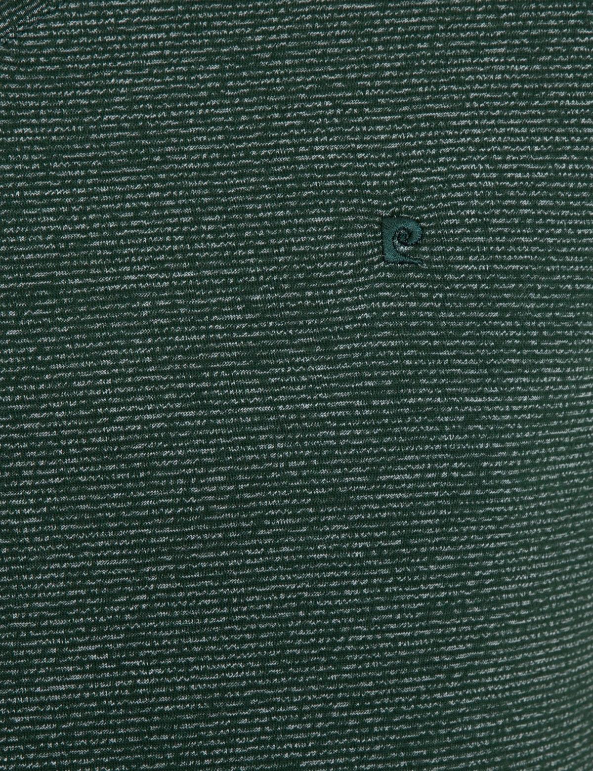 Koyu Yeşil Slim Fit V Yaka Tişört - 50239847028