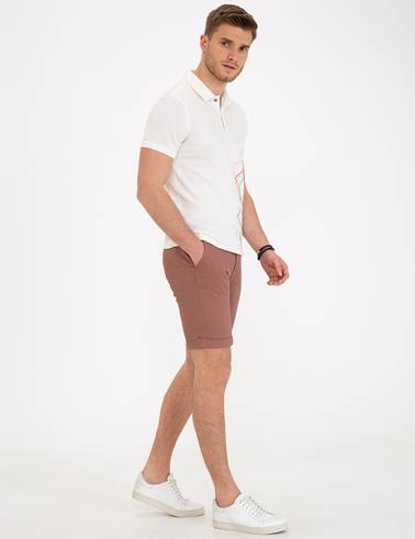 Kiremit Standart Fit Bermuda Şort