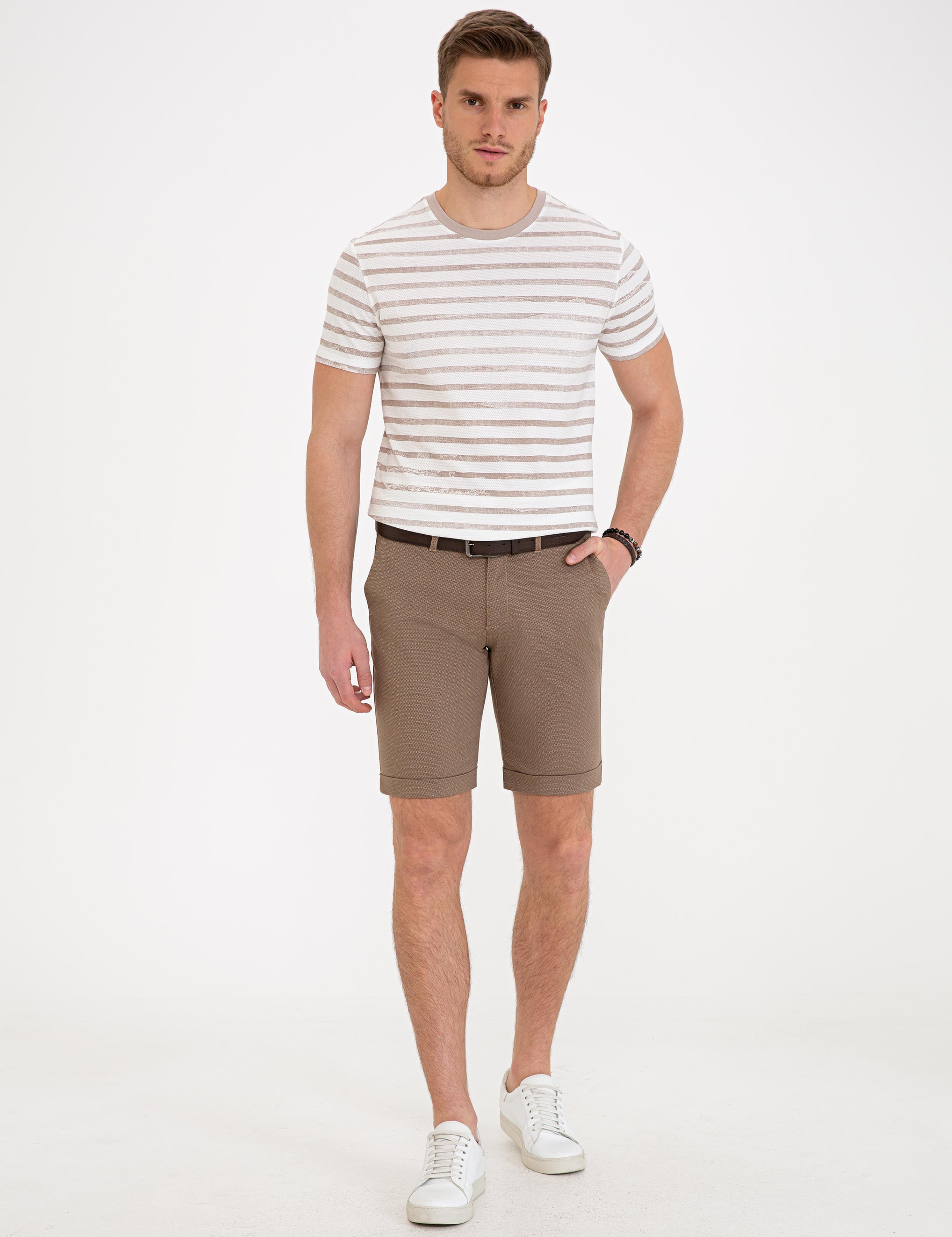 Vizon Standart Fit Bermuda Şort