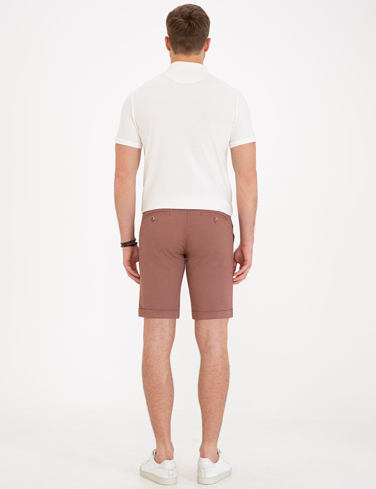 Kiremit Standart Fit Bermuda Şort - 50233251013