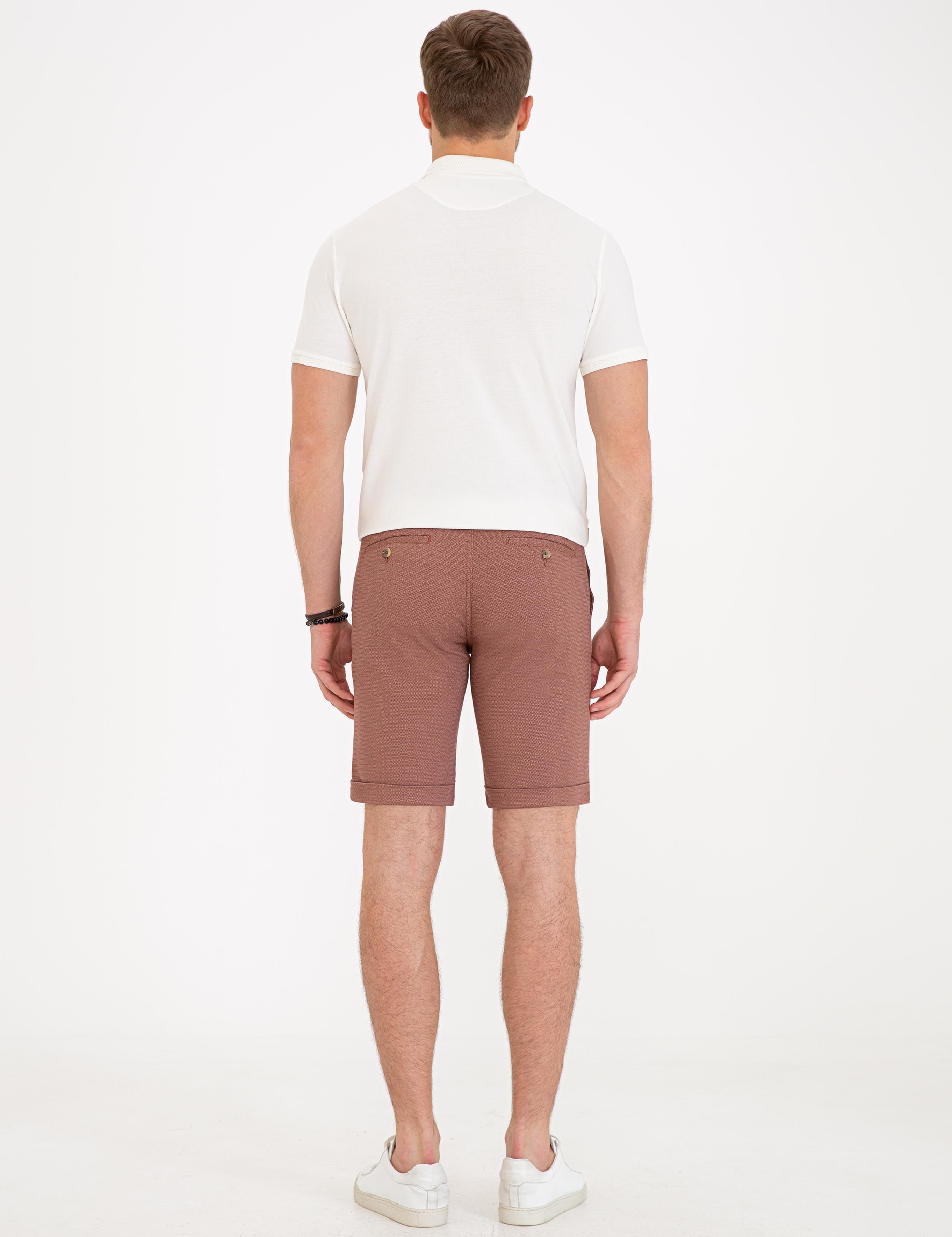 Kiremit Standart Fit Bermuda Şort