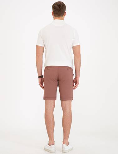 Kiremit Standart Fit Bermuda Şort