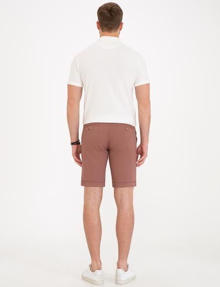 Kiremit Standart Fit Bermuda Şort - 50233251013