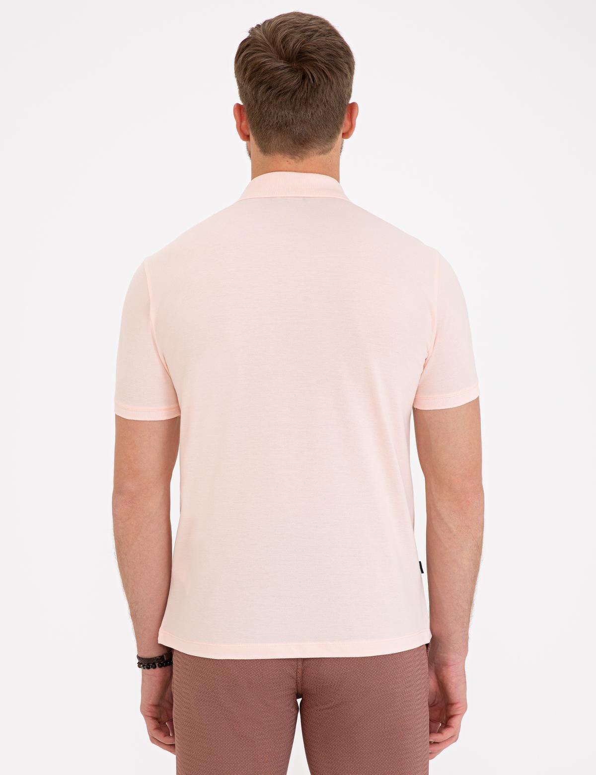 Pembe Slim Fit Basic Polo Yaka T-Shirt - 50239843136