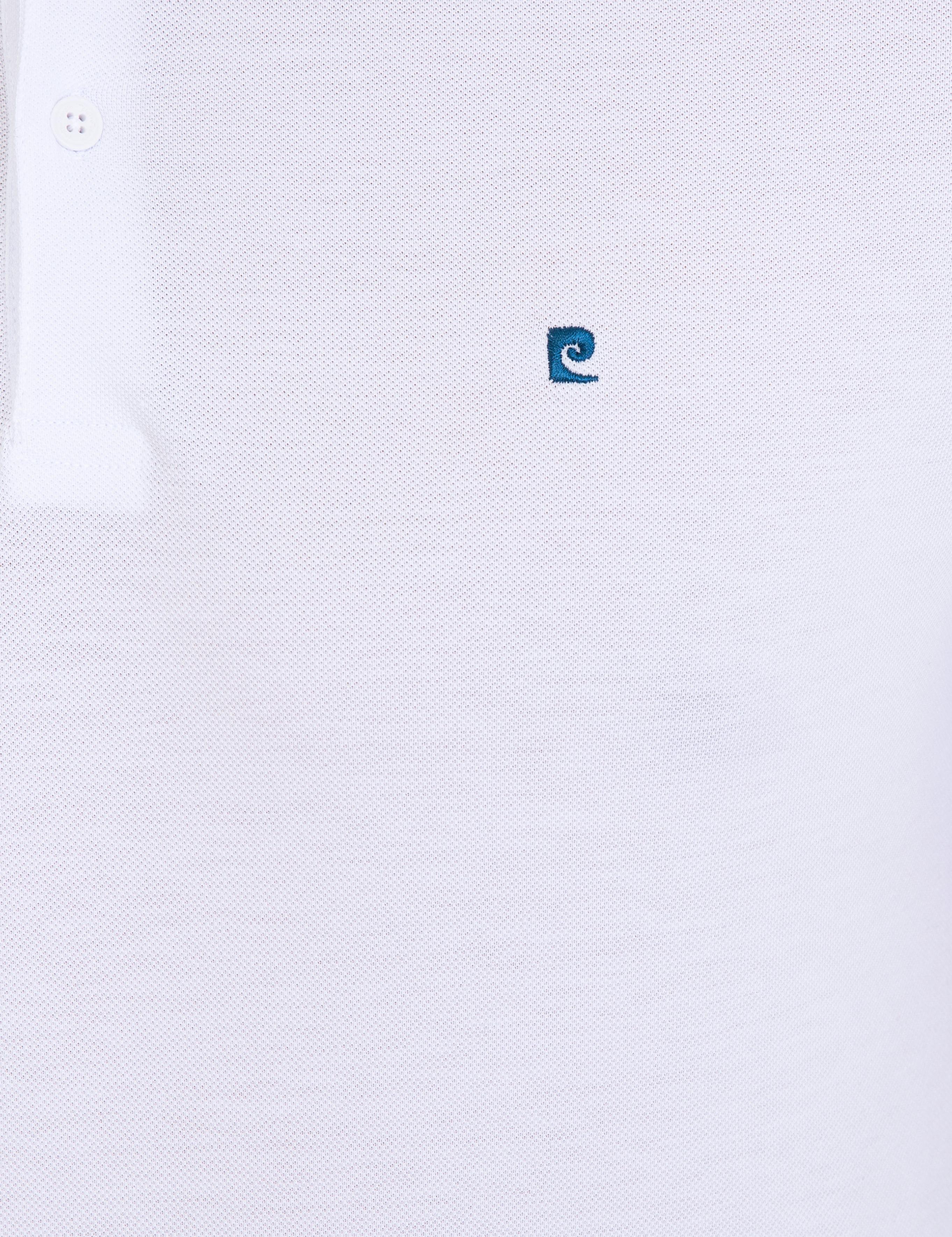 Beyaz Slim Fit Polo Yaka Basic Tişört