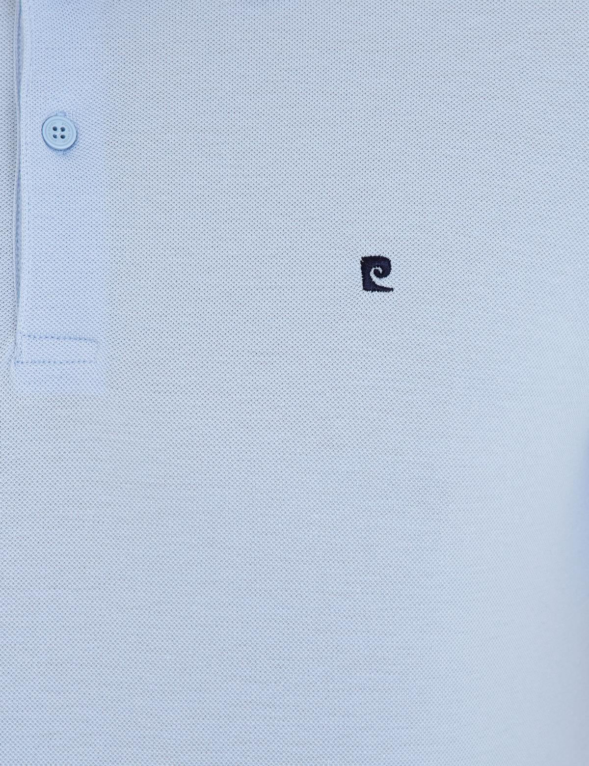 Açık Mavi Slim Fit Basic Polo Yaka T-Shirt - 50239843019