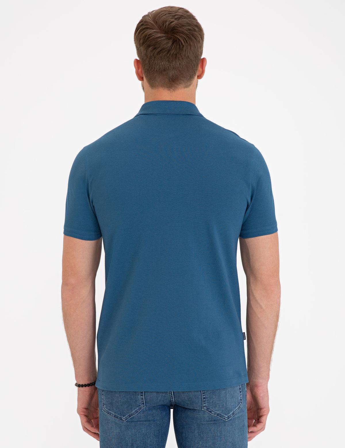 Indigo Slim Fit Basic Polo Yaka T-Shirt - 50239843065