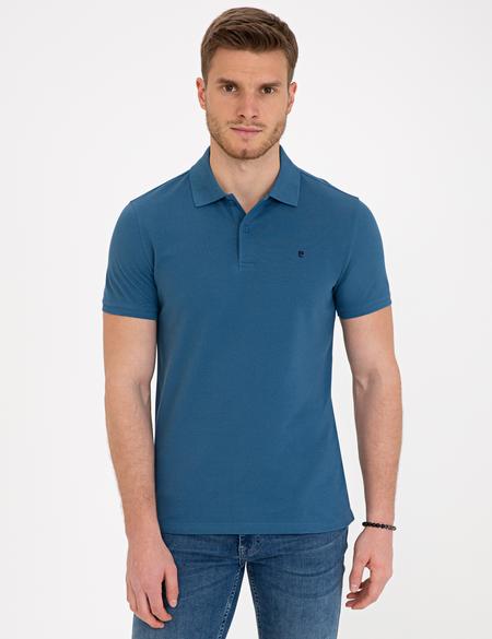 Indigo Slim Fit Basic Polo Yaka T-Shirt - 50239843065