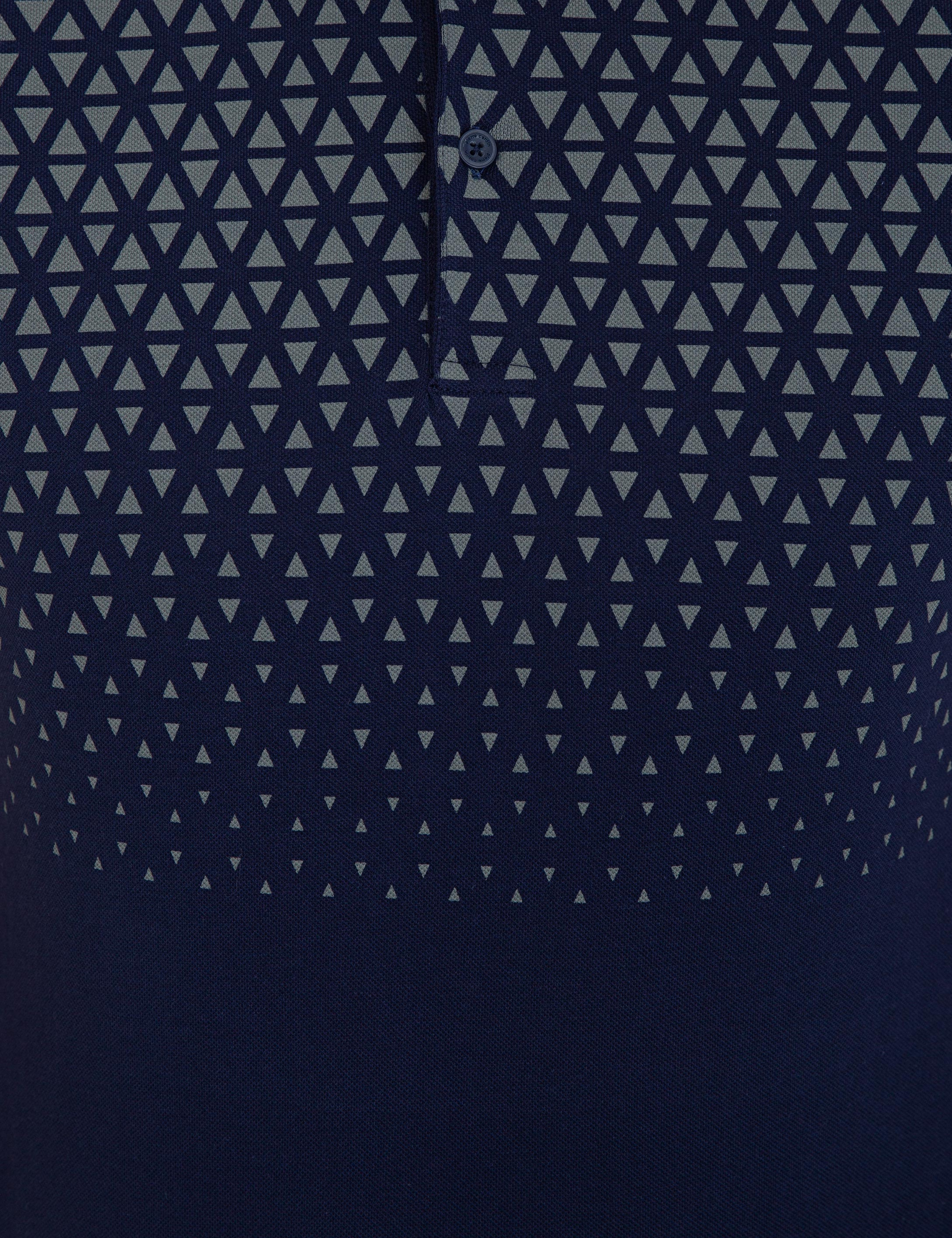 Lacivert Slim Fit Polo Yaka T-Shirt - Image 4