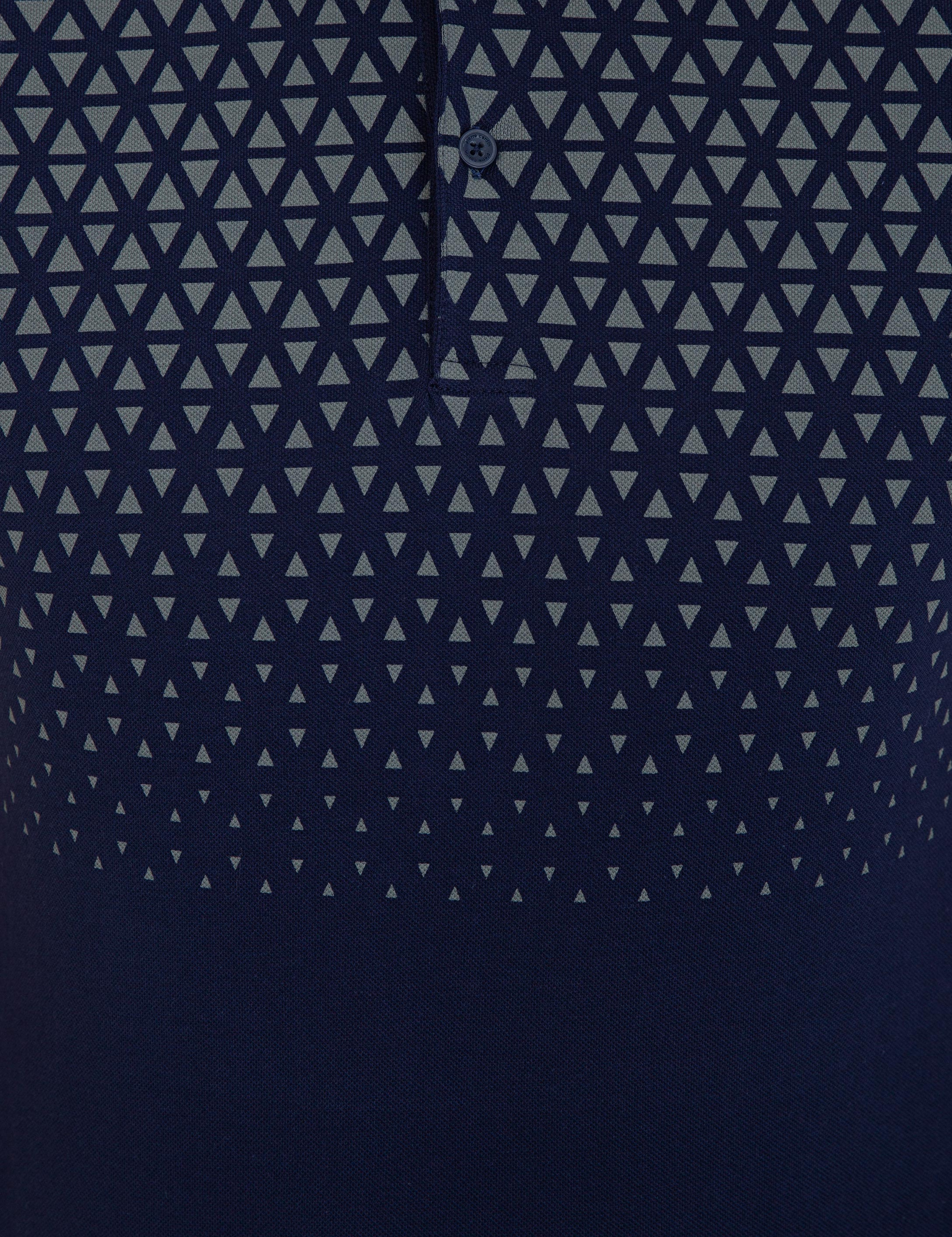 Lacivert Slim Fit Polo Yaka T-Shirt