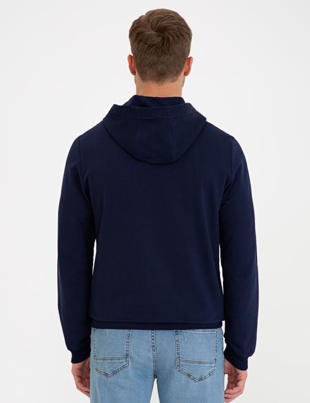 Lacivert Standart Fit Kapüşonlu Sweatshirt - 50235441001