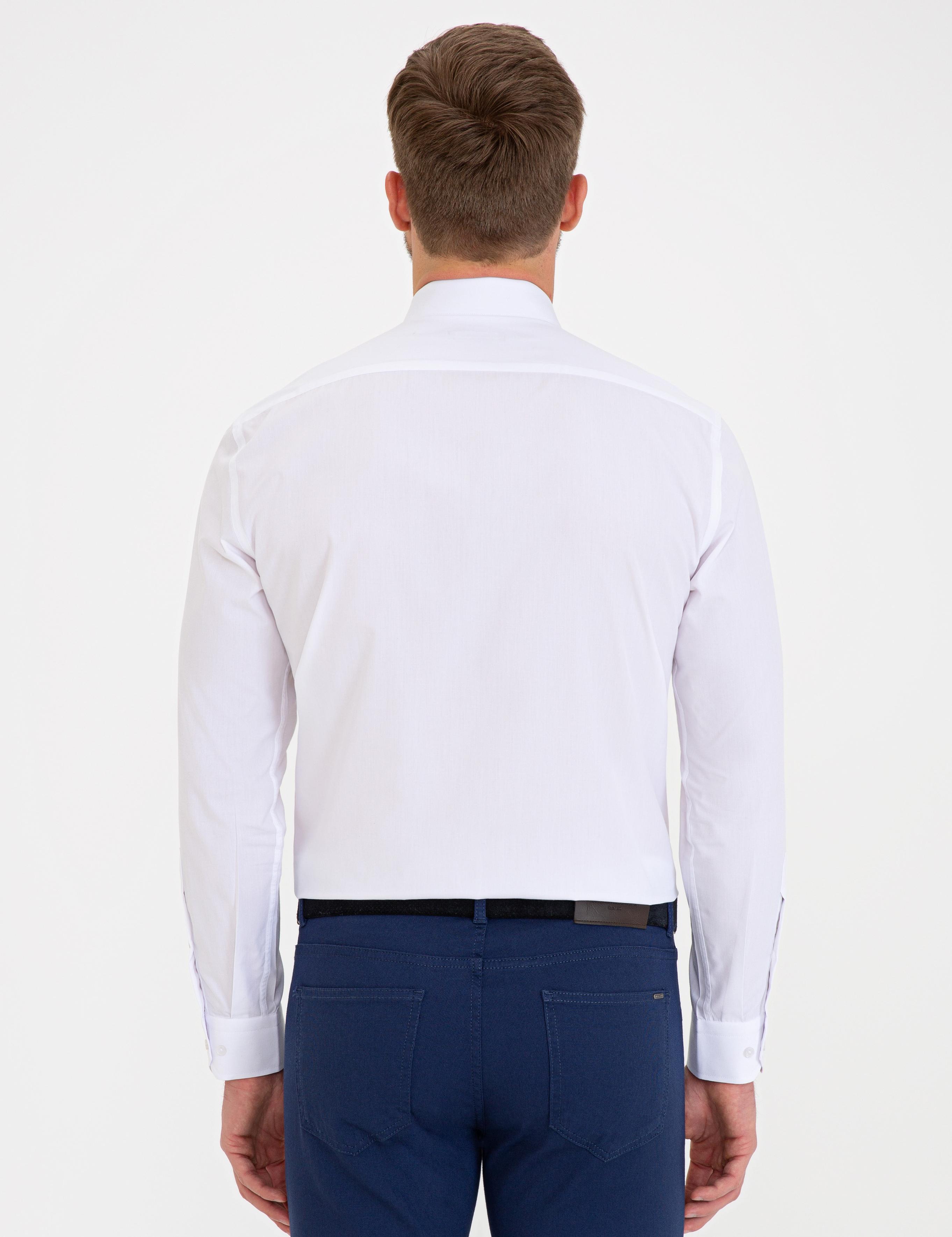 Beyaz Regular Fit Basic Gömlek