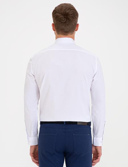 Beyaz Regular Fit Basic Gömlek - 50236010010