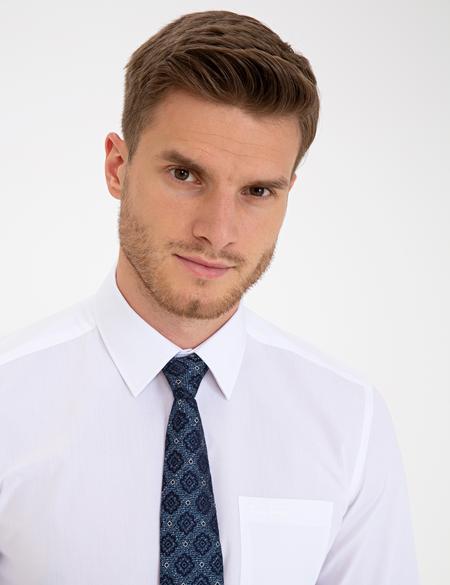 Beyaz Regular Fit Basic Gömlek - 50236010010