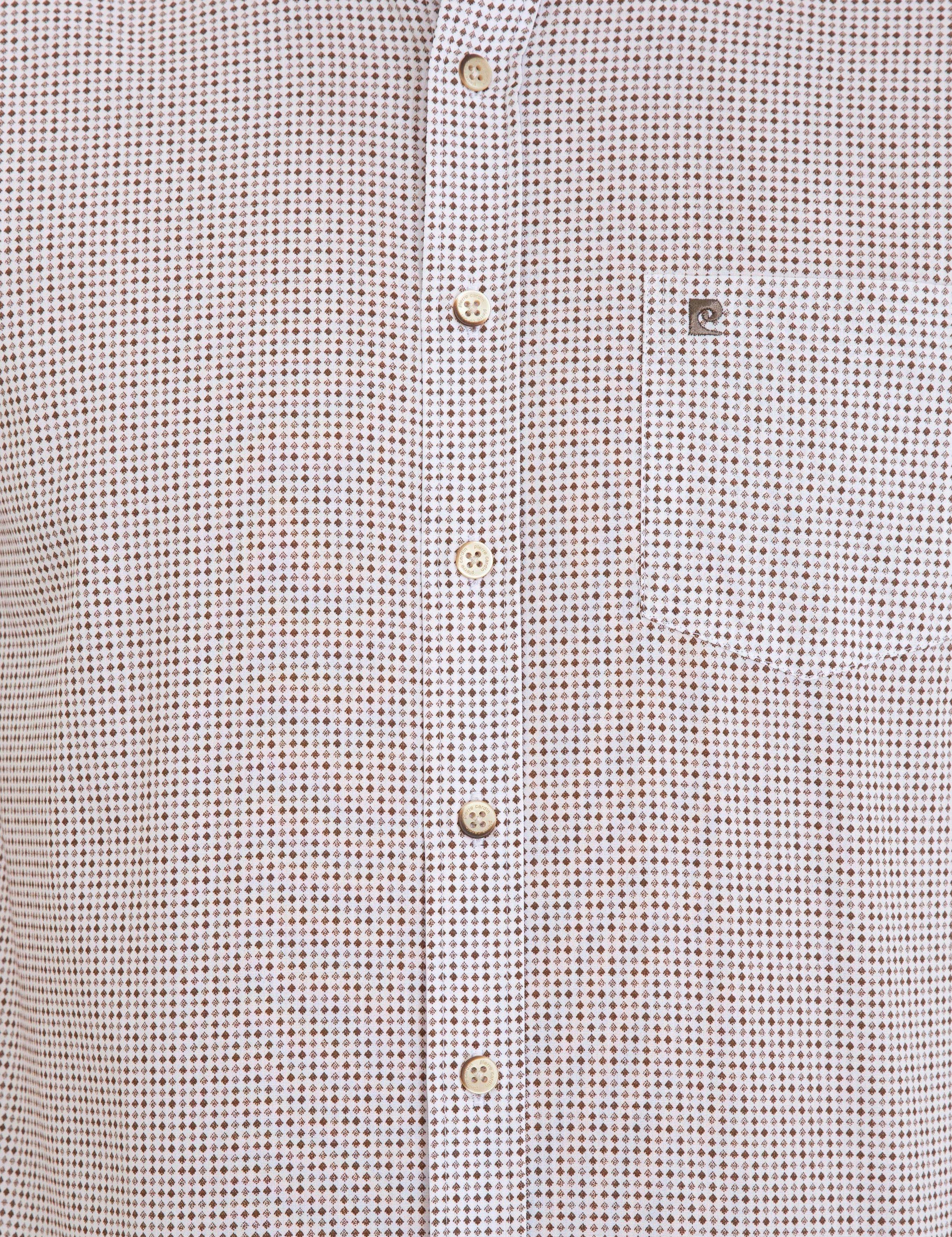 Kahverengi Regular Fit Kısa Kollu Gömlek