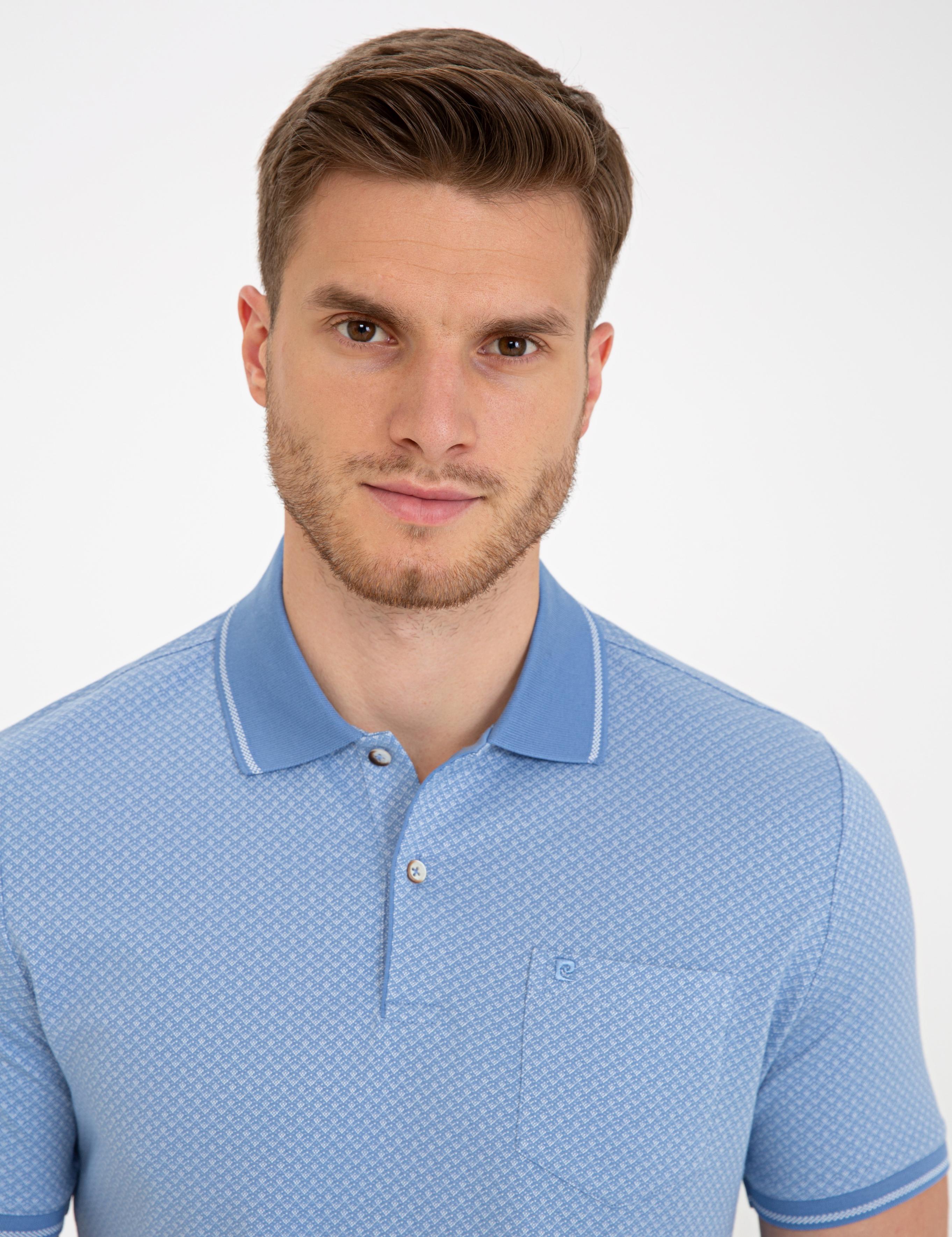 Açık Mavi Regular Fit Polo Yaka Tişört