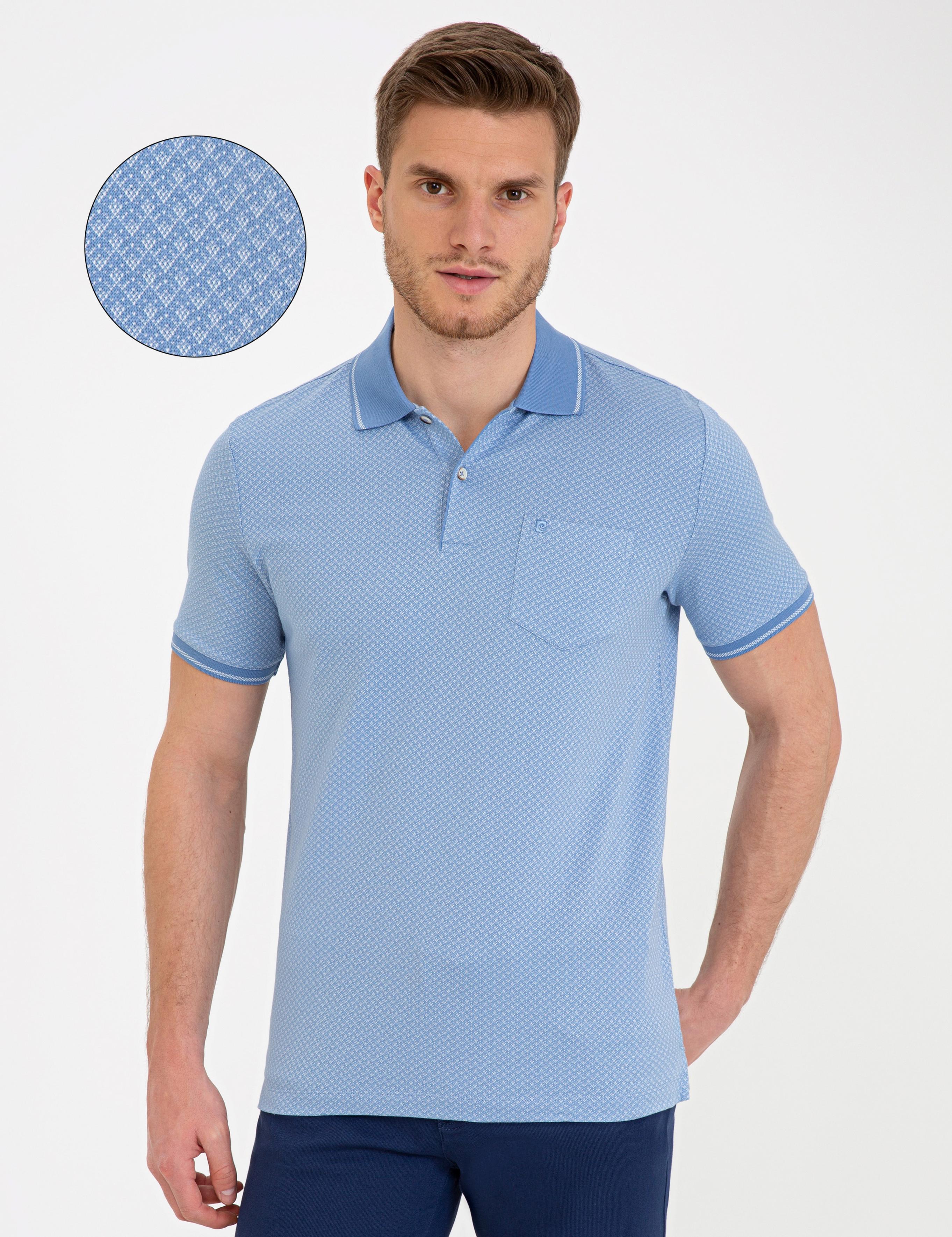 Açık Mavi Regular Fit Polo Yaka Tişört