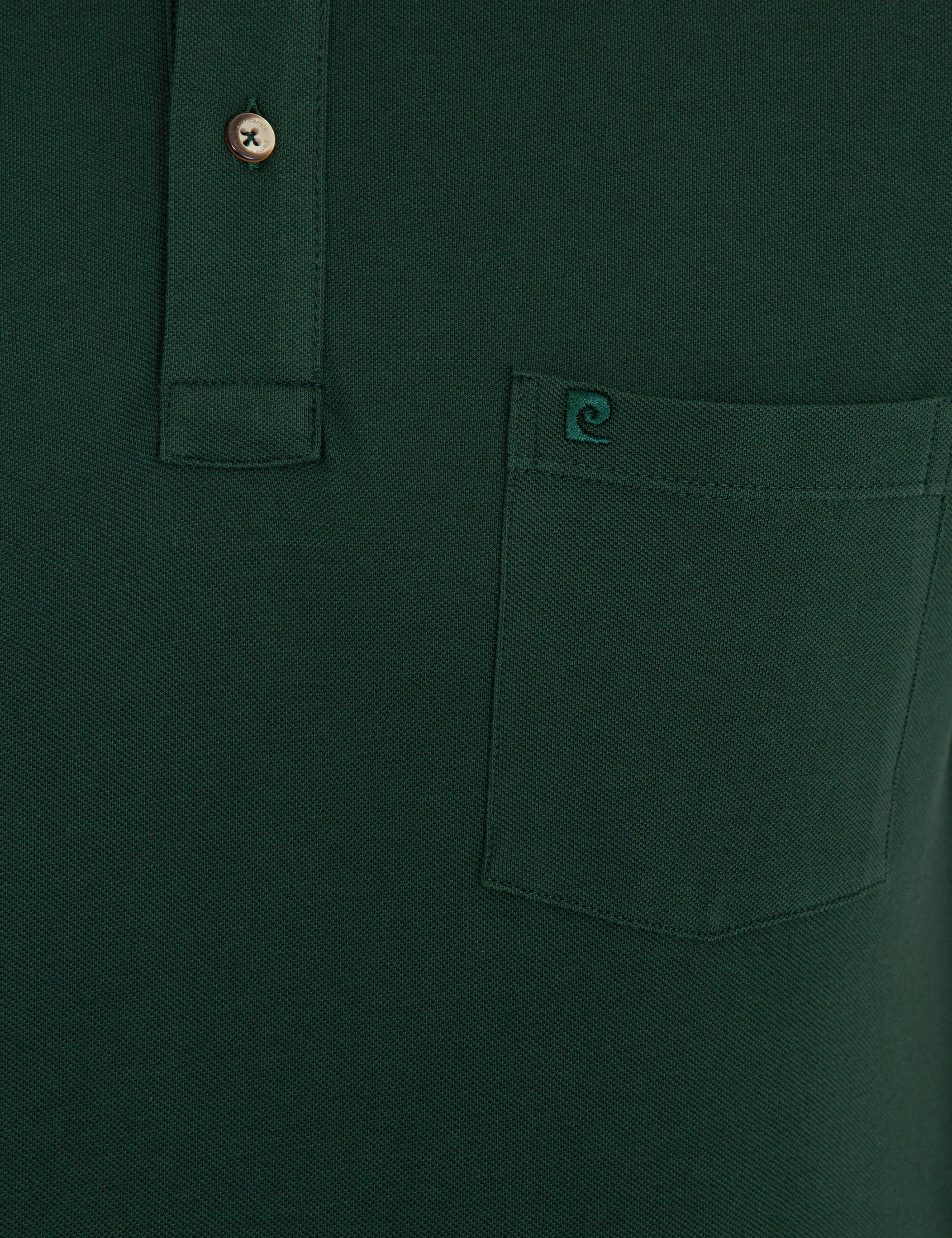 Koyu Yeşil Regular Fit Basic Tişört - Image 5