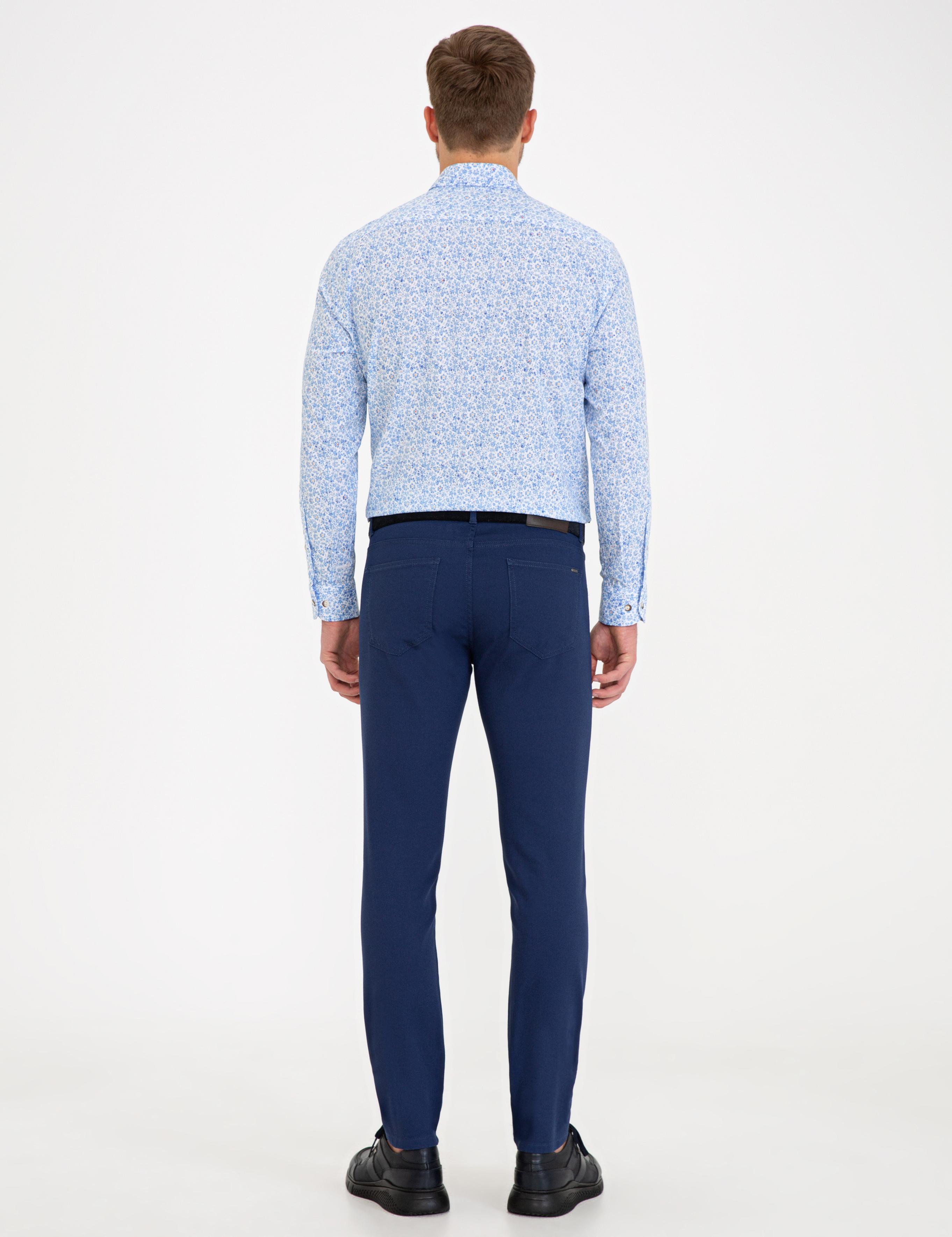 Indigo Slim Fit Chino Pantolon