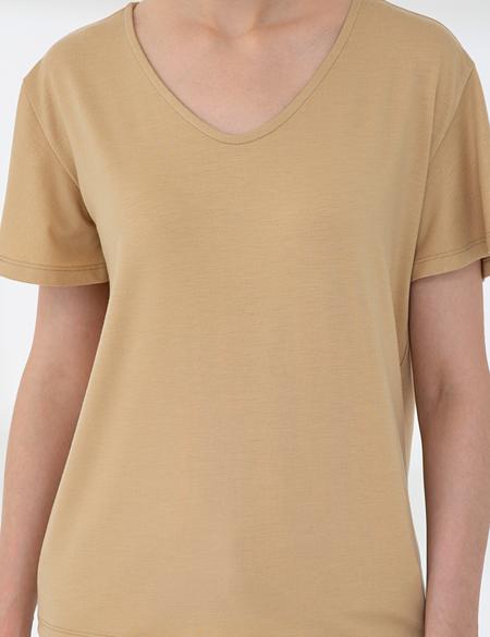 Açık Kahverengi Tişört - 50200728021