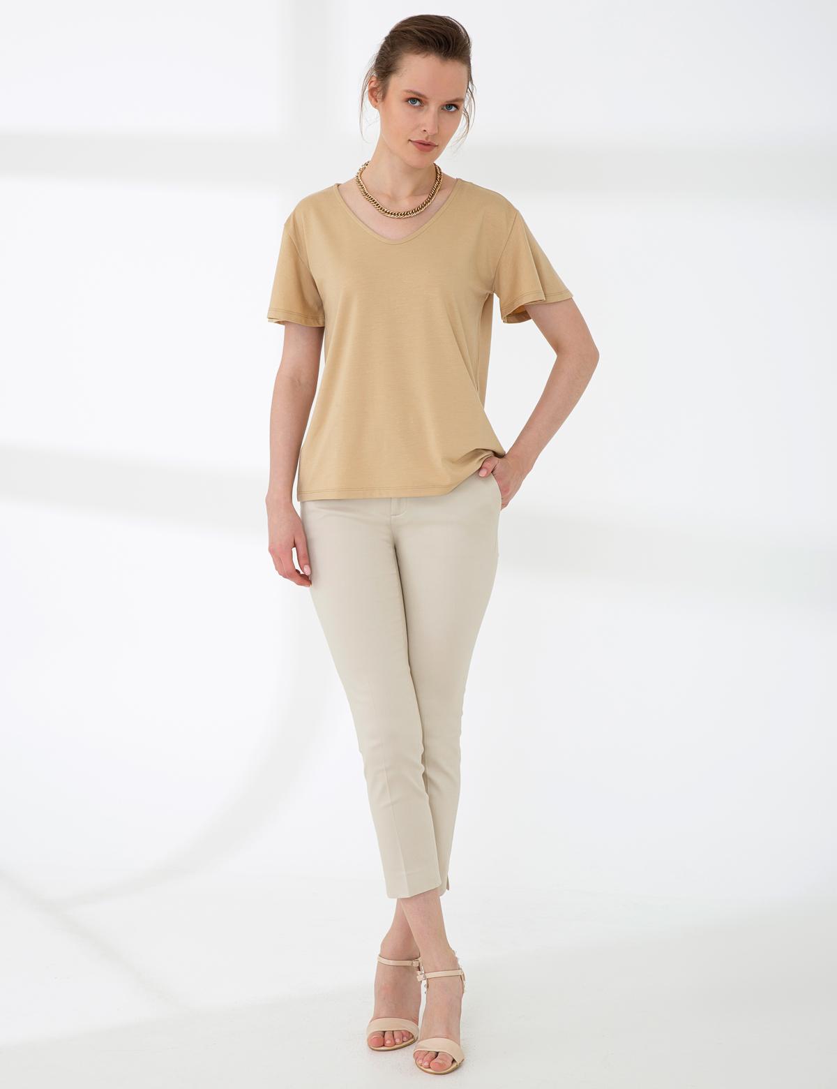 Açık Kahverengi Tişört - 50200728021