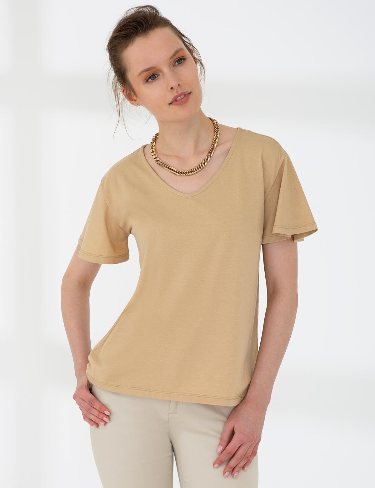 Açık Kahverengi Tişört - 50200728021