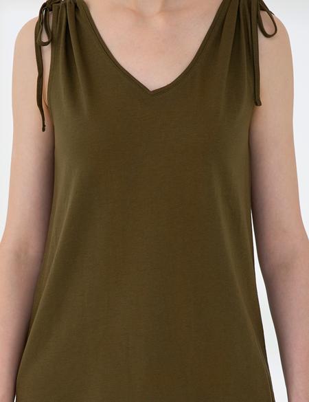 Haki Kolsuz Tişört - 50200747058