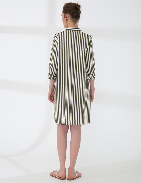 Haki Comfort Fit Dokuma Elbise - 50202672001