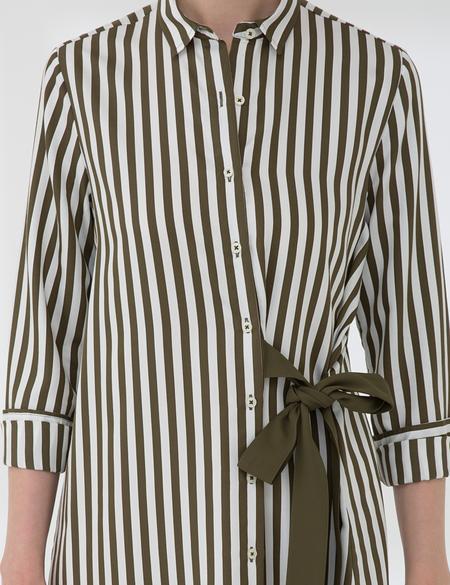 Haki Comfort Fit Dokuma Elbise - 50202672001