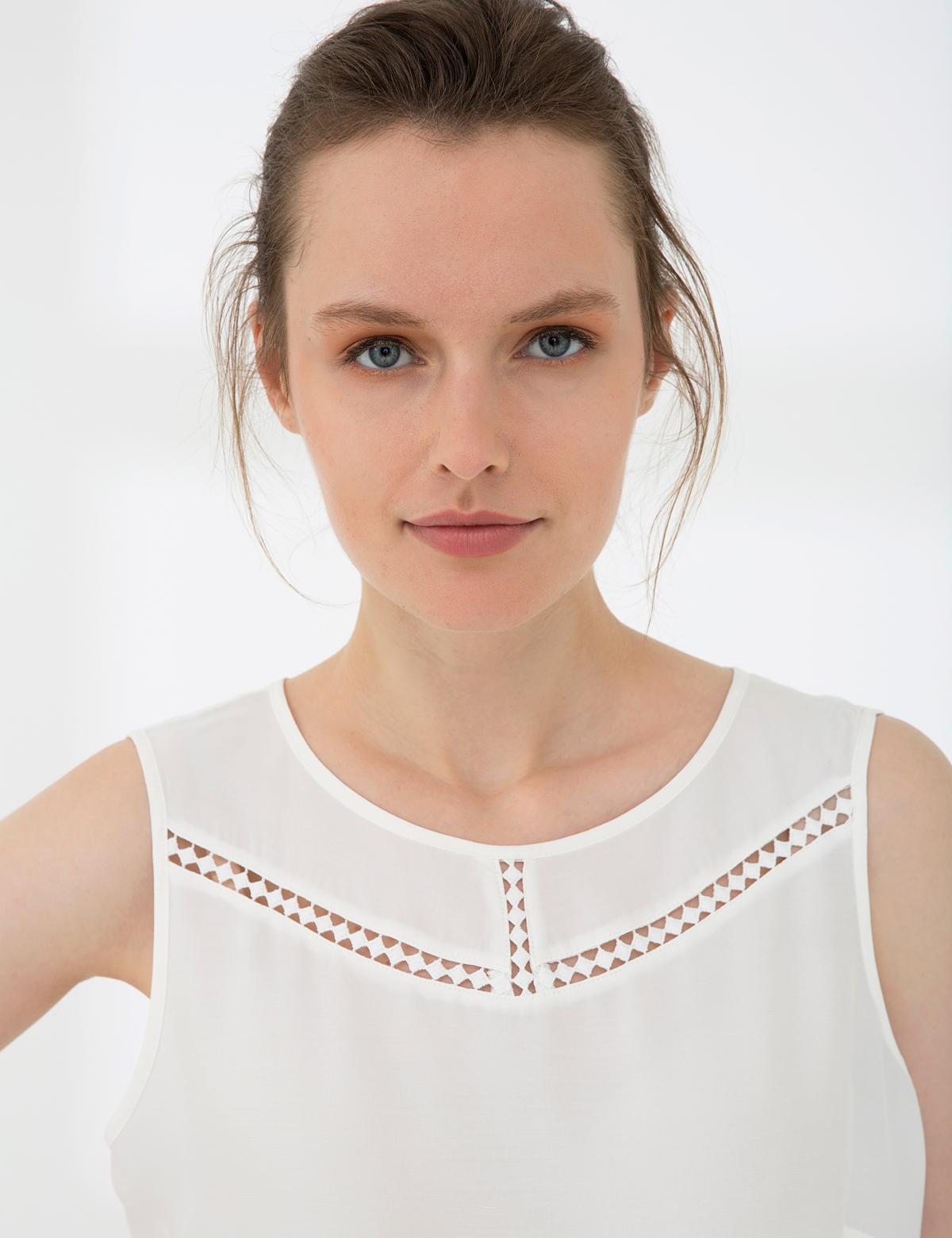 Ekru Bluz - 50202815004